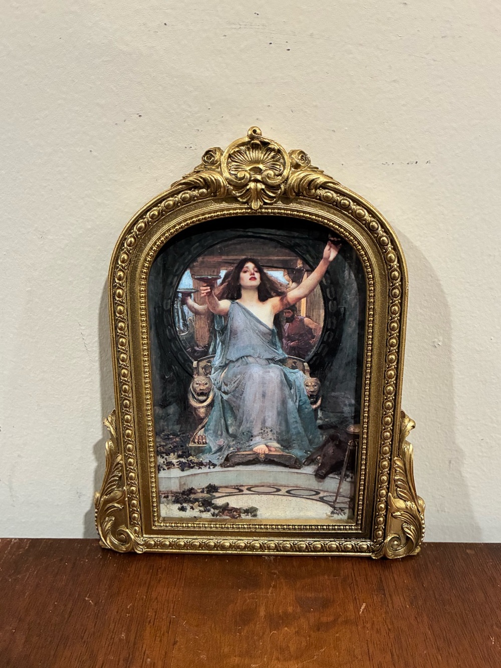 Circe Offering Cup to Odysseus Ornate Gold Framed Print 6.5x8 Waterhouse Art